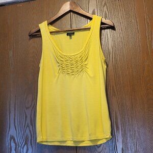 Mustard tank top with rouching